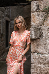 Shell Garden midi dress